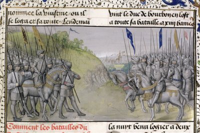 The French Army Defeats the Flemish at Cassel in 1328, 1477 by Master of Mary of Burgundy